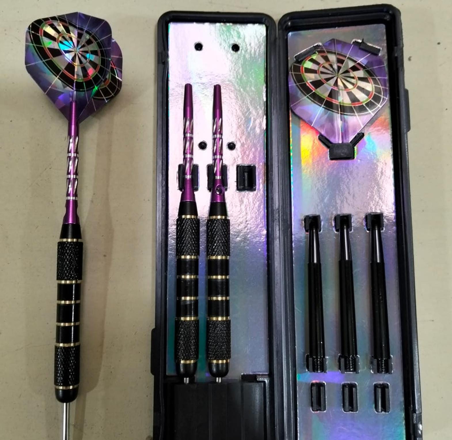 🛍️ ONLINE OFFER 🛍️ - A   PROFESSIONAL DART ARROWS 3 PCS  MADE OF STEEL 28 GRMS available at affordable price and of very high quality