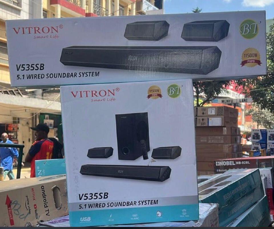 VITRON V535SB 5.1 Channel Wired Soundbar System with Bluetooth, HDMI ARC, and Remote Control