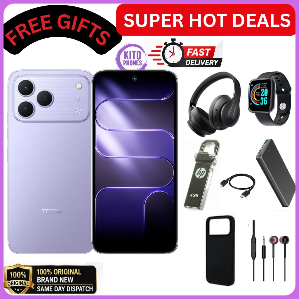 NEW ARRIVALS!! BRAND NEW Tecno Spark 50 128GB ROM+ 12GB (4+8)RAM 6.78" SCREEN 120Hz Refresh rate Camera 50MP Main Camera +8MP SELFIE 18W Super Charging 6700mAh battery Android 16 SMARTPHONE+FREE GIFTS