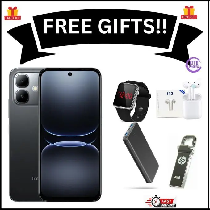 [NEW ARRIVAL] INFINIX Smart 20 128GB+4GB 6.67" 120Hz Display Dual Speakers Dual SIM 4.5G Slim Phone 5200mAh Battery 15W Charging IP64 Fingerprint Lock Android 16 SMARTPHONE+FREE GIFTS JUST FOR YOU