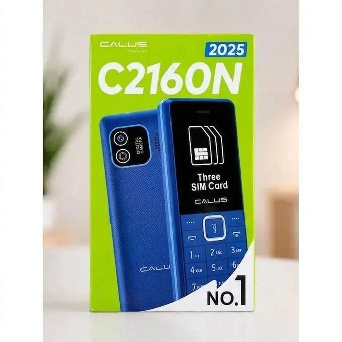 CALUS C2160N TRIPLE SIM CARD PHONE DISPLAY 1.77 " BT//TORCH//KING VOICE//2000 CONTACTS//TYPE C BATTERY 1050mAH BATTERY CAPACITY