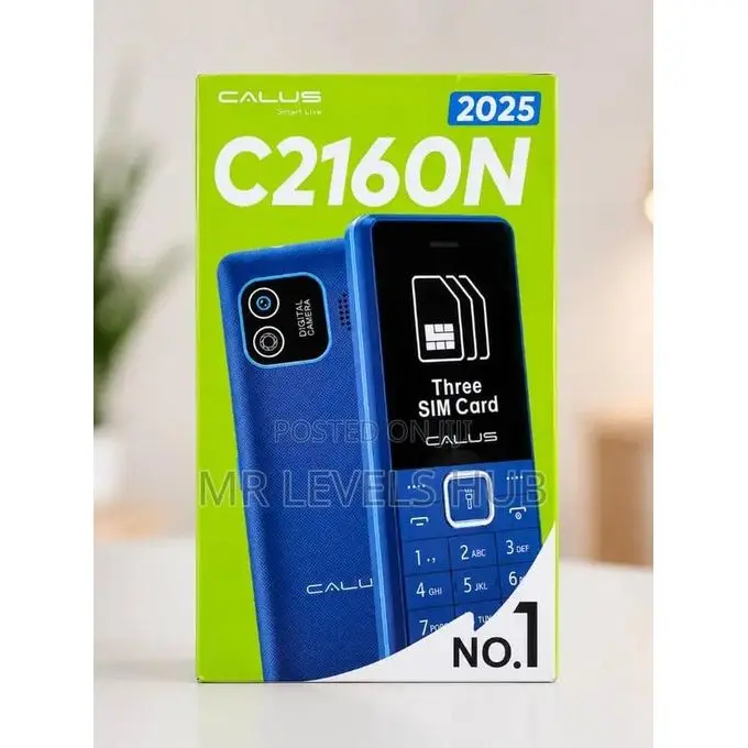 CALUS C2160N TRIPLE SIM CARD PHONE DISPLAY 1.77 " BT//TORCH//KING VOICE//2000 CONTACTS//TYPE C BATTERY 1050mAH BATTERY CAPACITY