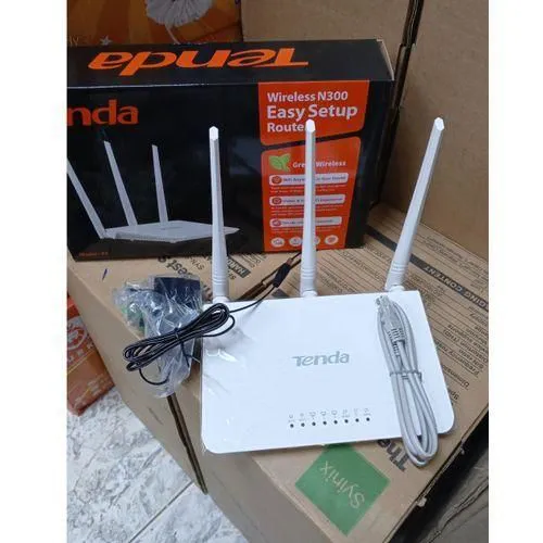 ORIGINAL BRAND NEW EDITION TENDA F3 N300 300Mbps Wireless WIFI Router .Tenda Tenda-F3 WiFi Router Wireless Easy Setup High-Speed Internet Coverage with Three External Antennas Reliable Home+FREE GIFTS