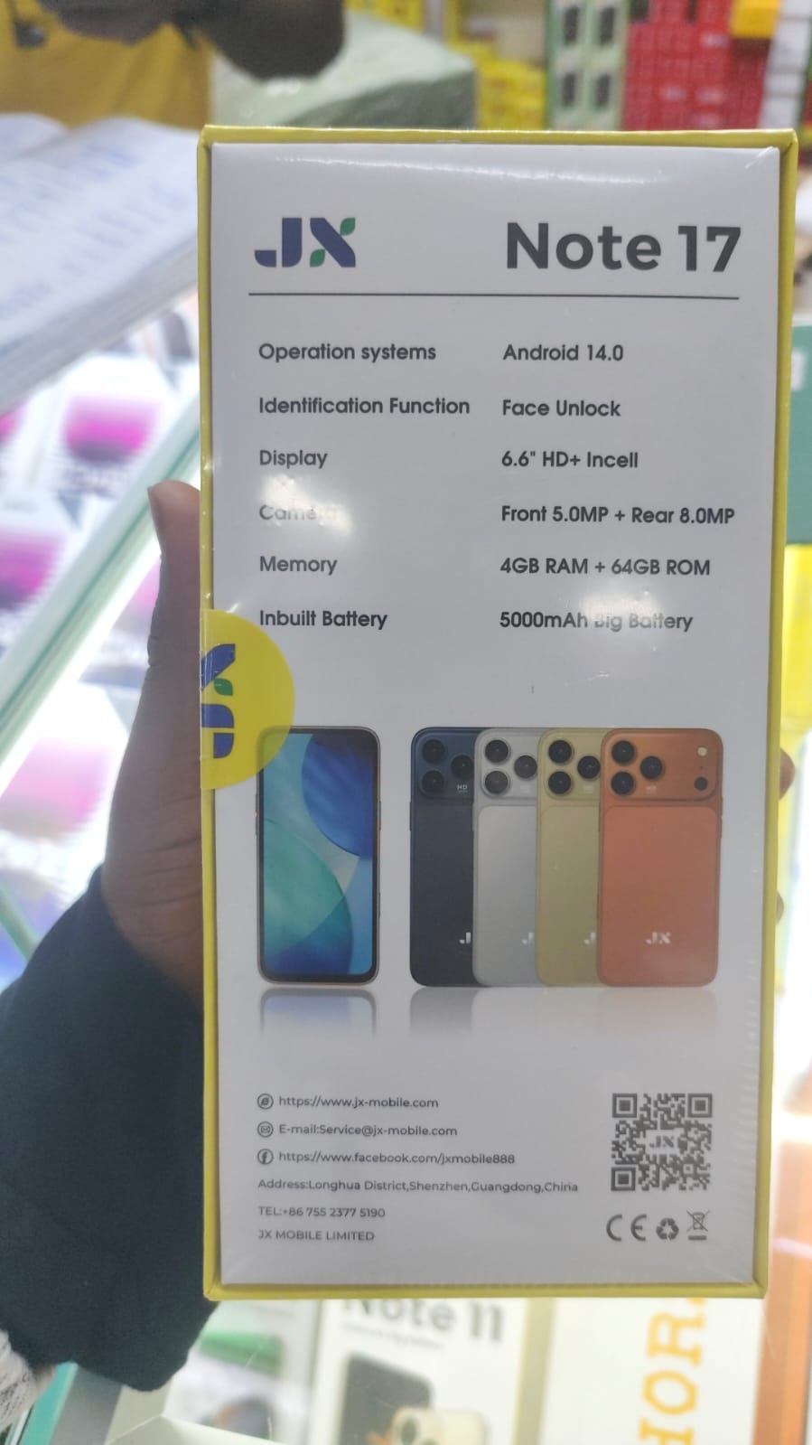 {NEW ARRIVALS} BRAND NEW JX Note 17 Smartphone 4GB RAM + 64GB ROM Display: 6.6″ HD+ Incell 5MP Front + 8MP Rear AI Camera 5000mAh Big Battery Dual sim Android 14 Smart Phones+FREE GIFTS JUST FOR YOU