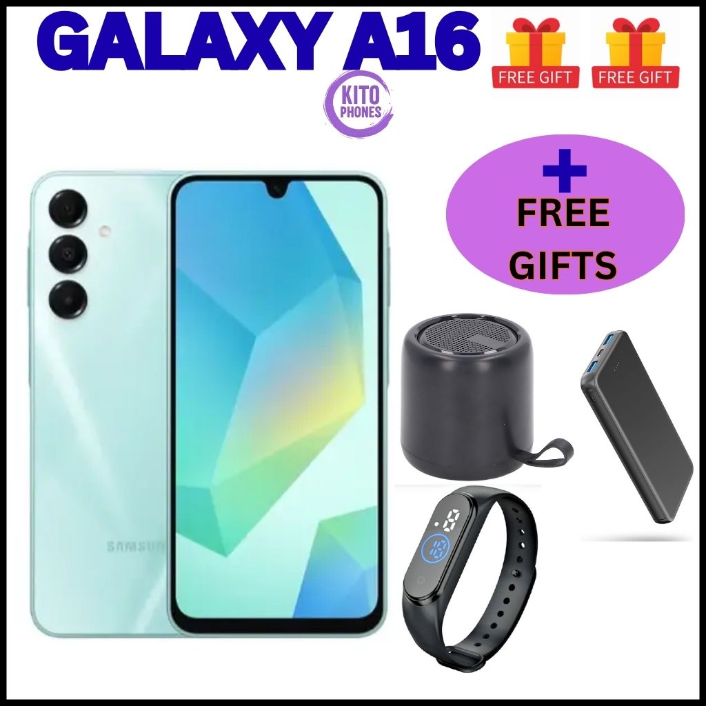 BRAND NEW Samsung Galaxy A16 128GB+4GB 6.7" Super AMOLED Display 50MP Triple Camera Android 14 Mediatek Helio G99 5000mAh 25W Type-C Charge Smart Phones Samsung A16 phone+FREE GIFTS JUST FOR YOU