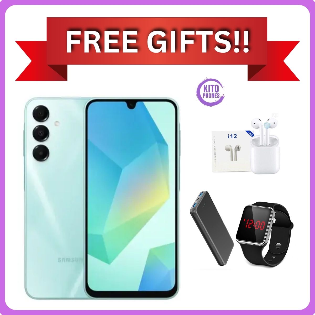 BRAND NEW !!!! Samsung Galaxy A16 128GB+4GB 6.7" Super AMOLED Display 50MP Triple Camera Android 14 Mediatek Helio G99 5000mAh 25W Type-C Charge Smart Phones Samsung A16 phone+FREE GIFTS JUST FOR YOU