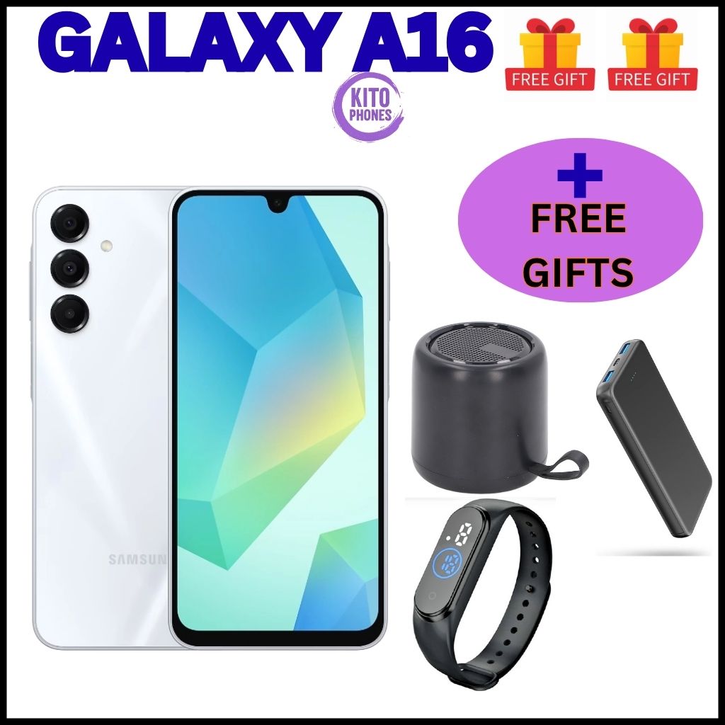 BRAND NEW Samsung Galaxy A16 128GB+4GB 6.7" Super AMOLED Display 50MP Triple Camera Android 14 Mediatek Helio G99 5000mAh 25W Type-C Charge Smart Phones Samsung A16 phone+FREE GIFTS JUST FOR YOU