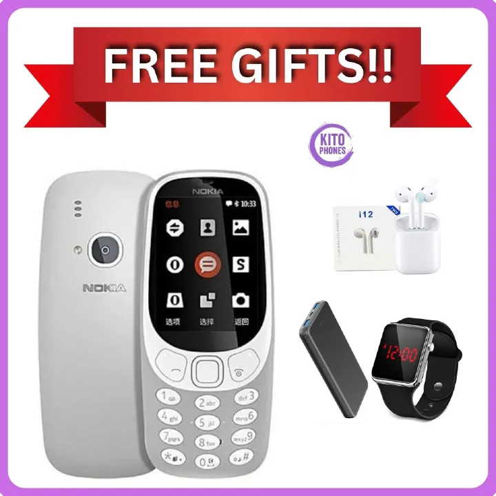 New Nokia 3310 4G 512MB Rom 256MB RAM 1200 mAh BIG BATTERY 2.4" screen display HD Camera 2MP Dual SIM Cards Unlocked Cheap Durable Old Phone Classic Featured phone+free gifts just for you