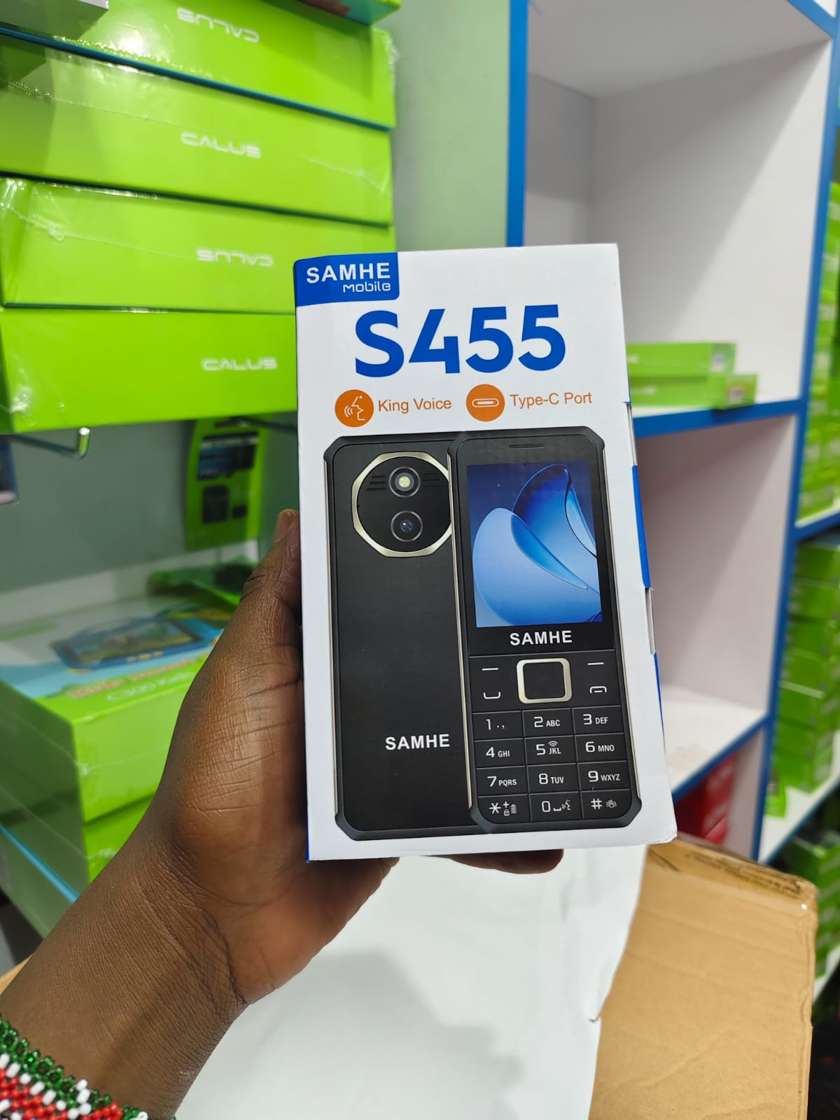[BRAND NEW] Samhe S455 2.8" big screen display Feature Phone – Triple SIM Standby, 2500mAh Big Battery, 55 Days Long Standby, Wireless FM & Colorful Ambient Light affordable TYPE C featured phone