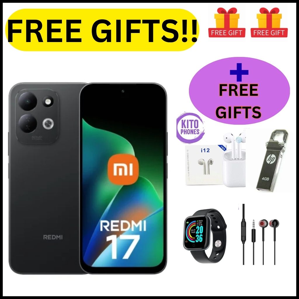 🔥NEW🔥Xiaomi Redmi 17 4G 6GB RAM + 256GB ROM Smart Phone 6.9" display 120Hz -Dual SIM 7500mAh Battery 50MP main camera +8MP SELFIE Type C Side Fingerprint Android 16 SMARTPHONES+FREE GIFTS