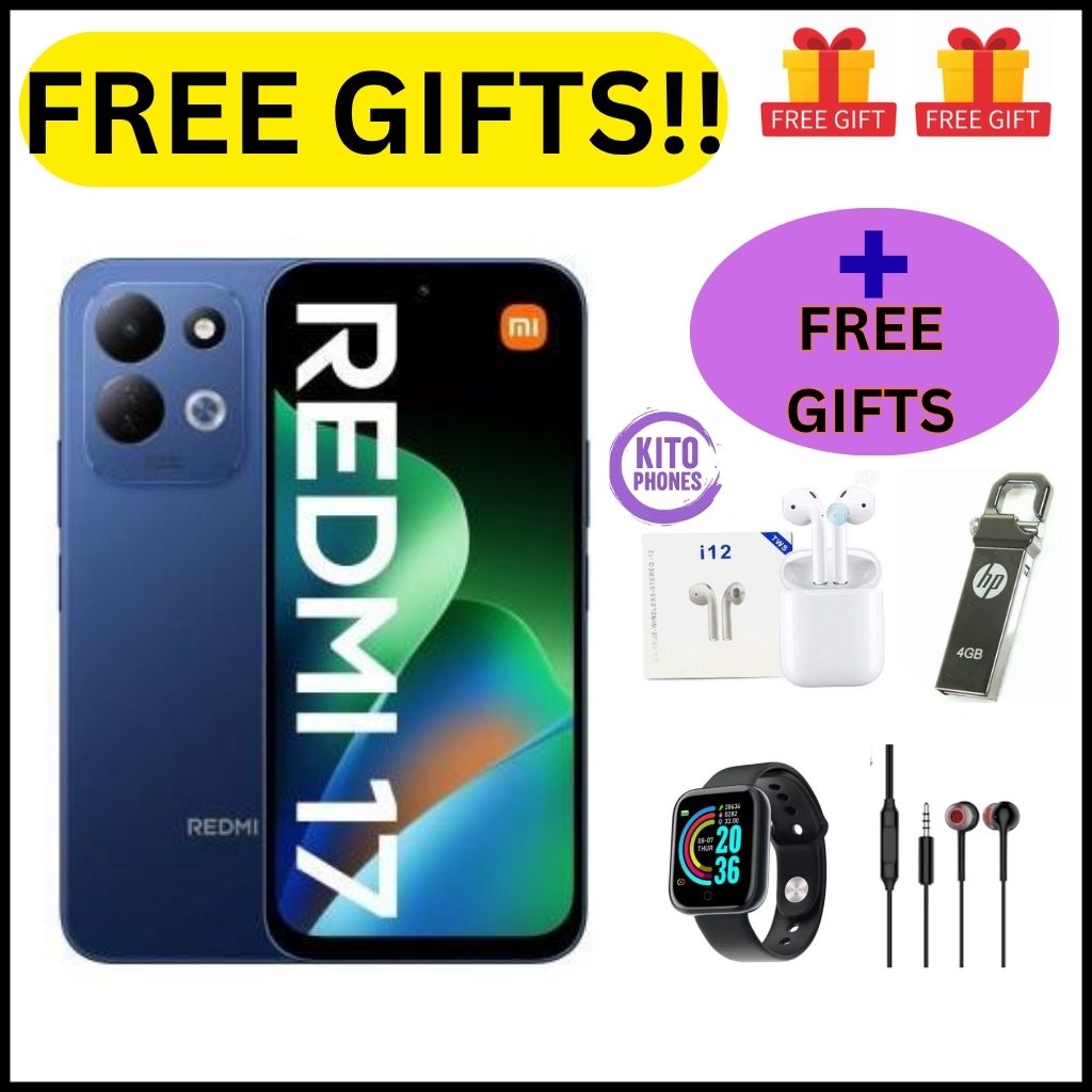 🔥NEW🔥Xiaomi Redmi 17 4G 6GB RAM + 256GB ROM Smart Phone 6.9" display 120Hz -Dual SIM 7500mAh Battery 50MP main camera +8MP SELFIE Type C Side Fingerprint Android 16 SMARTPHONES+FREE GIFTS