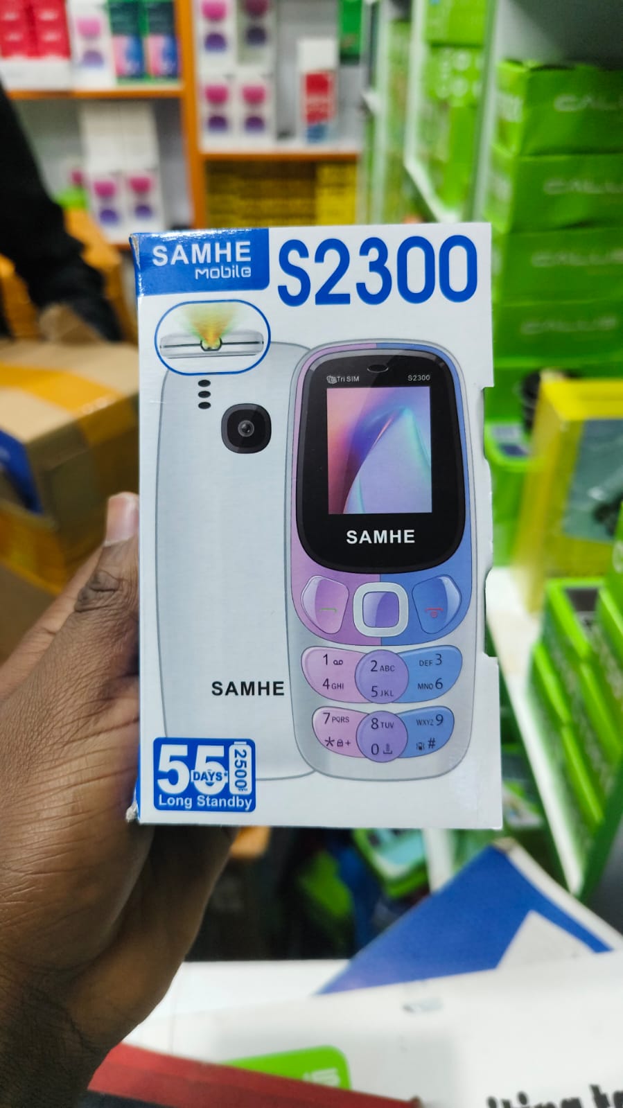 [BRAND NEW] Samhe S2300 2.8" big screen display Feature Phone – Triple SIM Standby, 2500mAh Big Battery, 55 Days Long Standby, Wireless FM & Colorful Ambient Light affordable kabambe featured phone