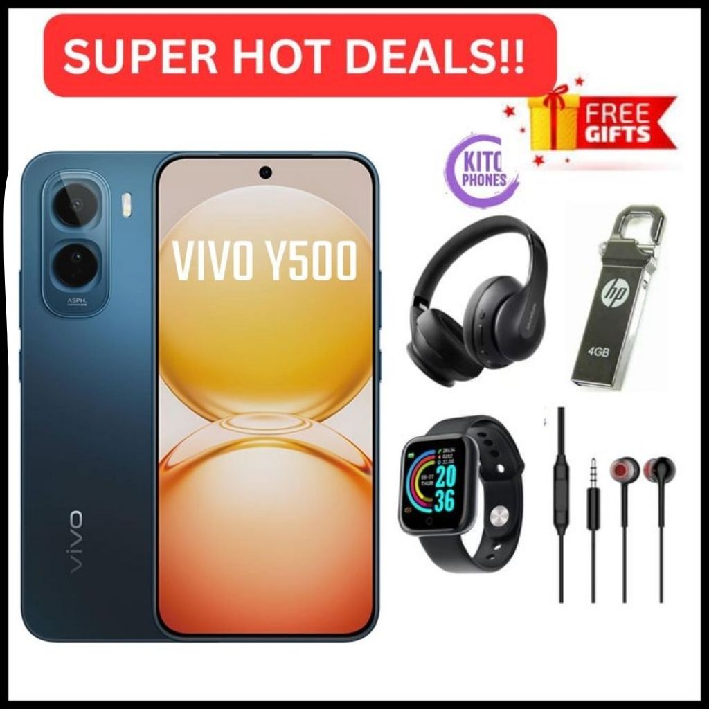 [BRAND NEW] VIVO Y500 8GB RAM +256GB ROM 6.83-inch AMOLED SCREEN 50MP CAMERA +32 MP selfie ,Battery 8100mAh  Android 16 Unisoc T7300 (6 nm) 12 MONTHS WARRANTY ANDROID 16 PHONE SMARTPHONE+FREE GIFTS