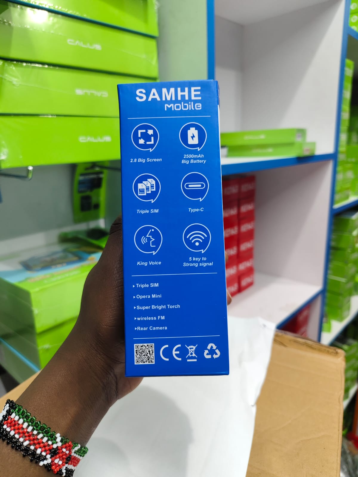 [BRAND NEW] Samhe S455 2.8" big screen display Feature Phone – Triple SIM Standby, 2500mAh Big Battery, 55 Days Long Standby, Wireless FM & Colorful Ambient Light affordable TYPE C featured phone