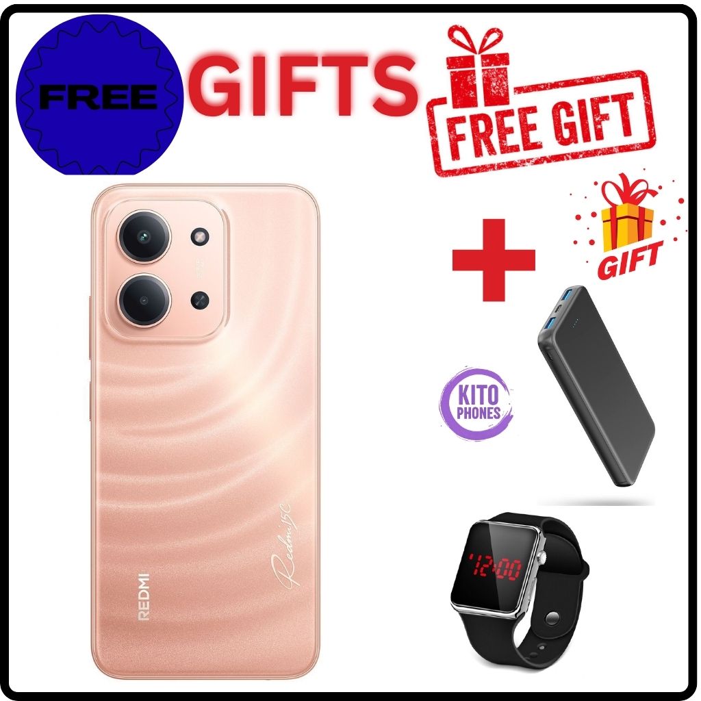 NEW ARRIVALS!! REDMI 15C 256GB ROM+16GB(8GB+8GB) Ram 6.9'' LCD 50MP Main Camera 8MP selfie  6000mAh 33W Fast Charger Android 15 Xiaomi Hyper OS 2 Mediatek Side Fingerprint smart phones+ FREE GIFTS