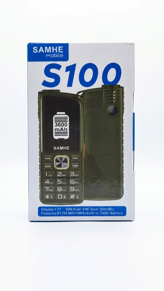 [BRAND NEW] Samhe S100 - 1.77" SCREEN SIZE , DUAL SIM CARD PHONE STANDBY , 3600mAh BUILT-IN BATTERY , MP3,MP4 , FM , BT,Built-in Entertainment AFFORDABLE FEATURED PHONE