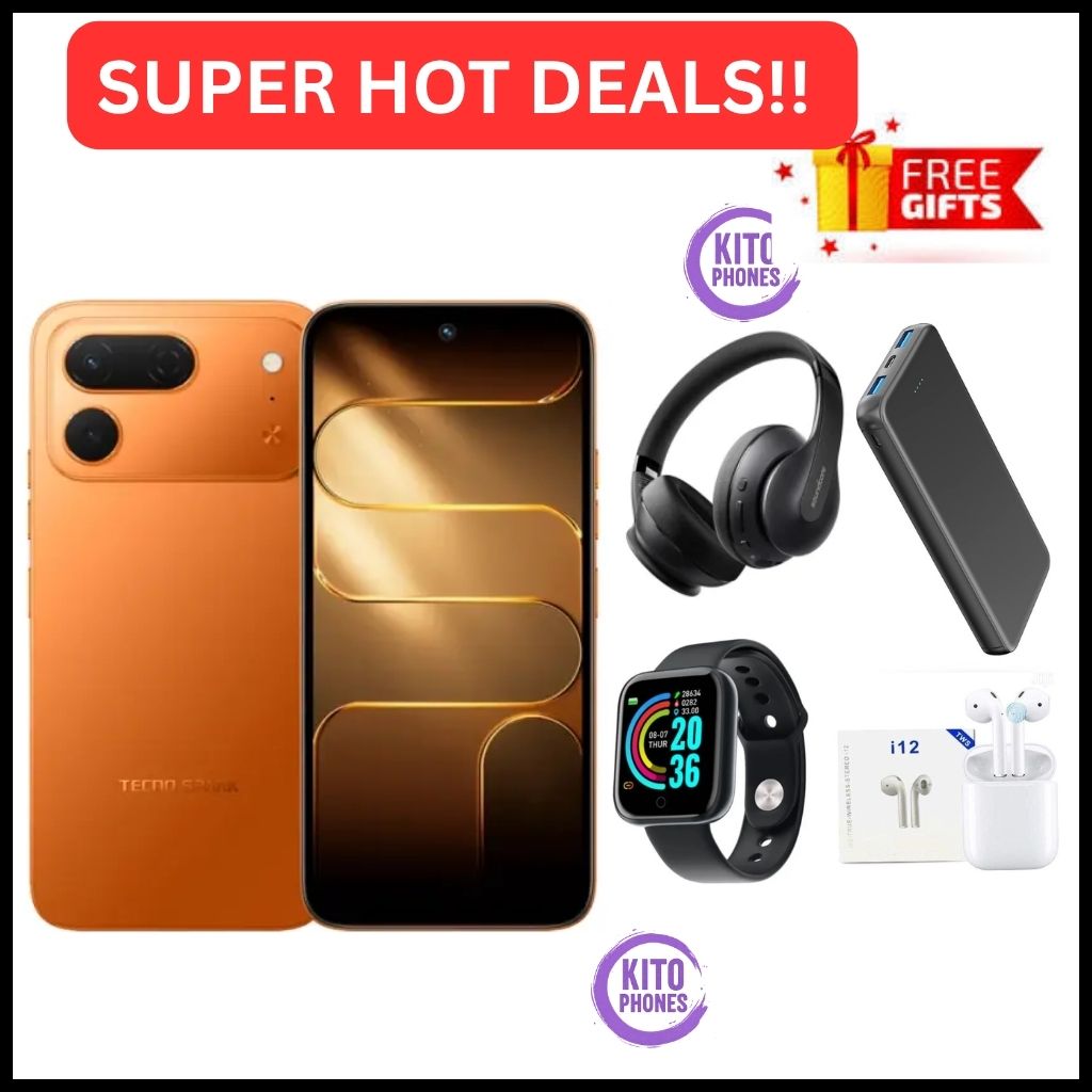 [BRAND NEW] Tecno Spark 50 Pro 256GB ROM+8GB RAM 6.78-inch'50MP f/1.8 PDAF + 8MP f/2.0 selfie,Battery: 5600mAh'OS: Android 16, MediaTek Helio G100+12 MONTHS FREE WARRANTY PHONE SMARTPHONE+FREE GIFTS