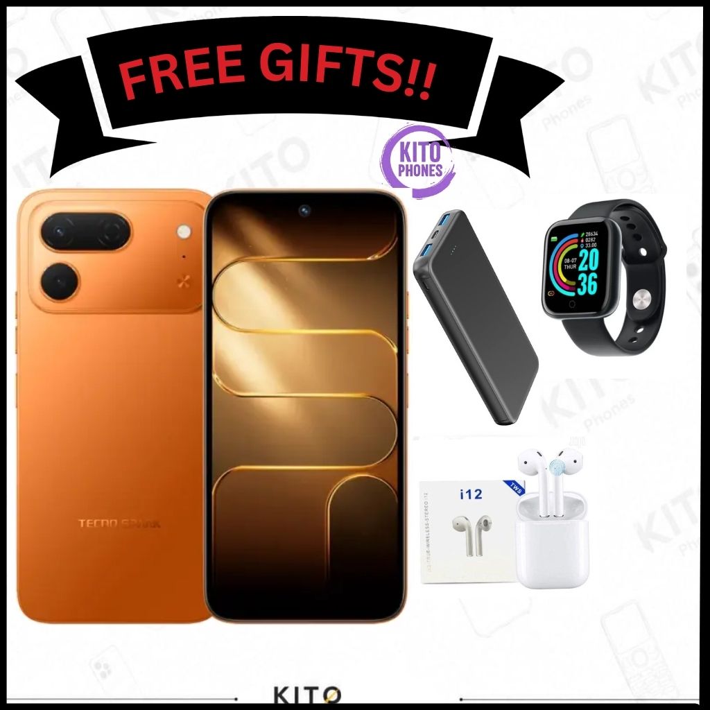 [BRAND NEW] Tecno Spark 50 Pro 256GB ROM+8GB RAM 6.78-inch'50MP f/1.8 PDAF + 8MP f/2.0 selfie,Battery: 5600mAh'OS: Android 16, MediaTek Helio G100+12 MONTHS FREE WARRANTY PHONE SMARTPHONE+FREE GIFTS