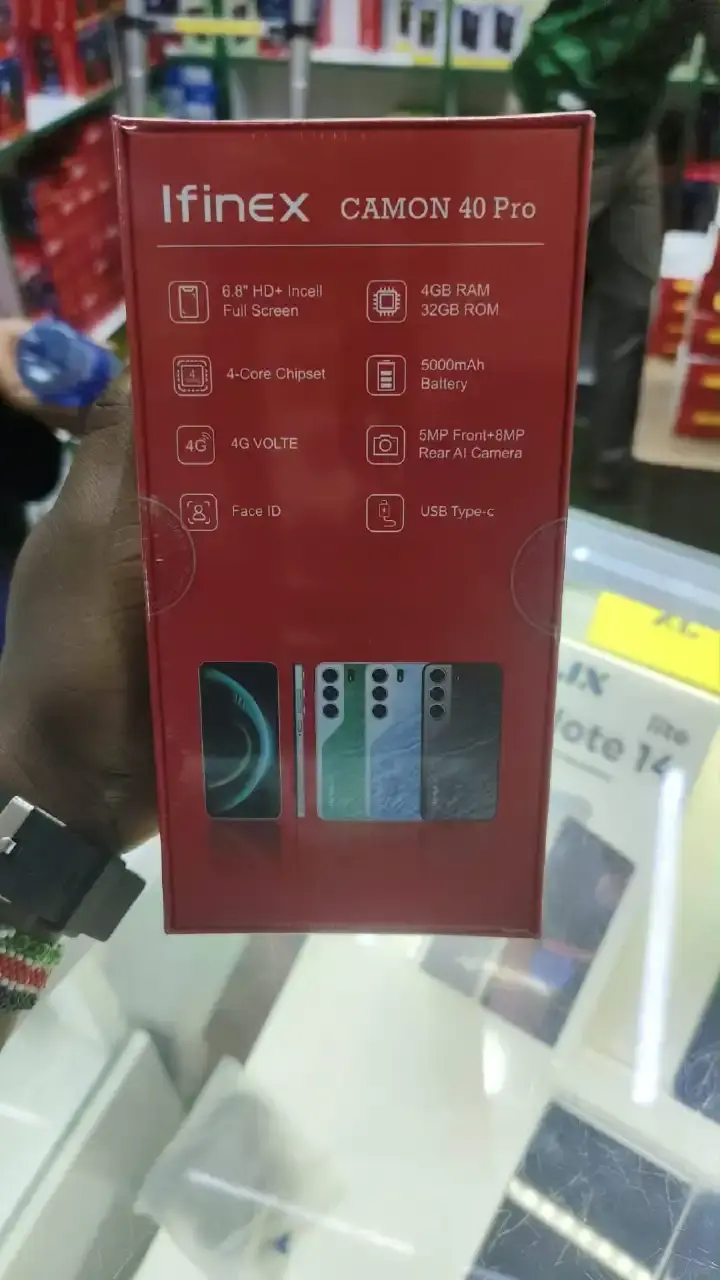 SUPERSALE DEALS🔥🔥 TIME LIMITED DEALS!! Ifinex Camon 40 Pro 4G Smartphone – 6.8 HD+incell" Display, 4GB RAM+32GB ROM, 5000mAh, 8MP AiCamera 5MP DUAL SIM CARD PHONE SMARTPHONE TYPE C SMARTPHONE