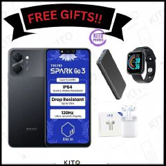 HOT DEAL 🔥 BRAND NEW !! Tecno Spark Go 3, 6.74 Inch display ,upto 8GB RAM(4+4), 64 GB Storage, 5000mAh battery ,15W fast charging, 13MP CAMERA ,1 YEAR WARRANTY ANDROID 15 SMARTPHONES+FREE GIFTS