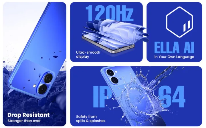 HOT DEAL 🔥 BRAND NEW !! Tecno Spark Go 3, 6.74 Inch display ,upto 8GB RAM(4+4), 64 GB Storage, 5000mAh battery ,15W fast charging, 13MP CAMERA ,1 YEAR WARRANTY ANDROID 15 SMARTPHONES+FREE GIFTS