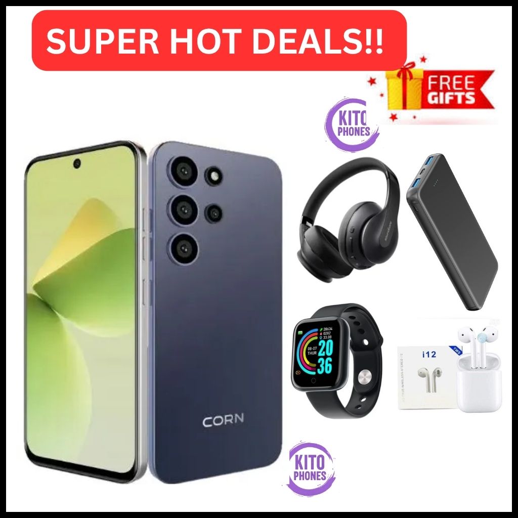 CORN LUMIA S26 MAX 6.67"HD STORAGE 64GB ROM +5(2+3)GB RAM STRONG BATTERY 5000mAh DUAL SIM CARD SMART PHONE SIDE-MOUNTED FINGERPRINT FACE UNLOCK,13MP ULTRA CAMERA 8MP Selfie 4G SMARTPHONE+FREE GIFTS