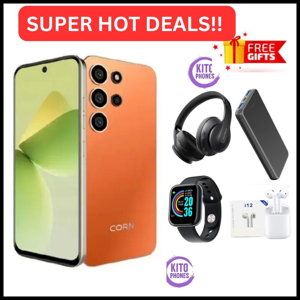 CORN LUMIA S26 MAX 6.67"HD STORAGE 64GB ROM +5(2+3)GB RAM STRONG BATTERY 5000mAh DUAL SIM CARD SMART PHONE SIDE-MOUNTED FINGERPRINT FACE UNLOCK,13MP ULTRA CAMERA 8MP Selfie 4G SMARTPHONE+FREE GIFTS