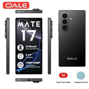[NEW ARRIVAL] OALE MATE 17 SMART PHONE MEMORY 128GB+8GB 4G NETWORK BIG BATTERY 5750MAH TRIPLE CAMERA 13MP+20MP AI CAMERA SCREEN 6.75’’ ANDROID 15 SIDE FINGERPRINT UNLOCK smartphones+FREE GIFTS