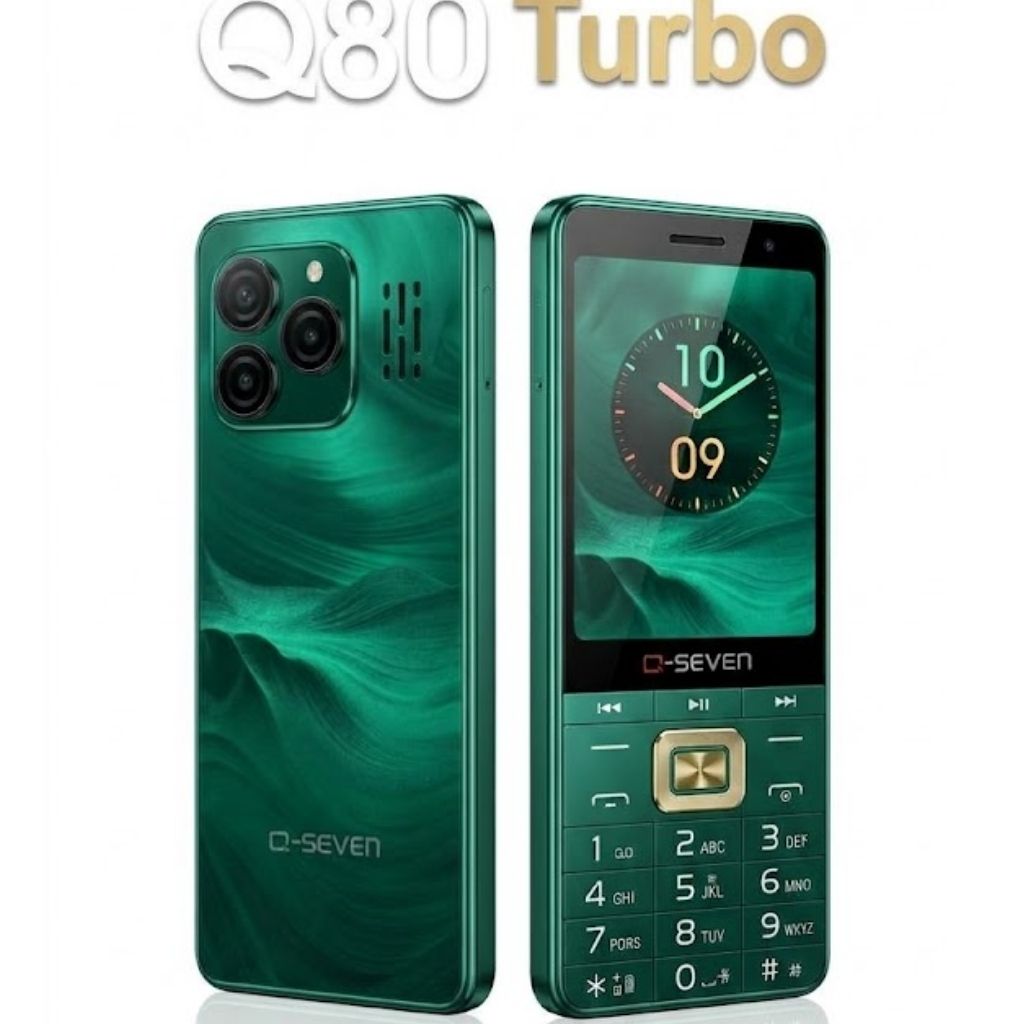[BRAND NEW] Q-SEVEN Q80 TURBO 4 SIM CARDS PHONE 2.8" SCREEN 2500mAh BATTERY WITH 3D CURVED EDGE , OPERA MINI , WIRELESS FM TYPE C CHARGING PHONE QUAD SIM CARD FEATURED PHONE