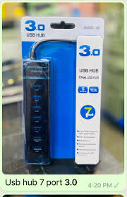 7- PORTS USB HUB 3.0| HIGH SPEED ADAPTER| PORTABLE AND LIGHT WEIGHT| CONNECT MULTIPLE DEVICES TO YOUR COMPUTER AND LAPTOP LIKE MOUSE, FLASH DRIVE, EXTERNAL HDD, KEYBOARDS, ETC.