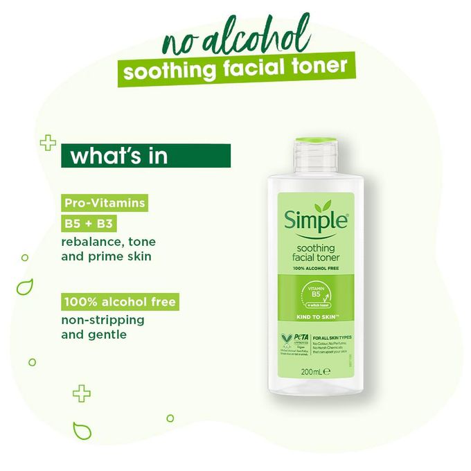 Simple Simple Skincare Combo: Refreshing Face Wash, Soothing Toner & Hydrating Moisturiser for Normal to Oily Skin