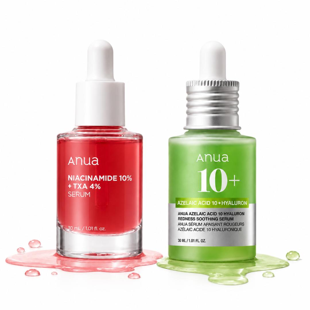 offer!!!!!offer!!!!!Anua Niacinamide 10% + TXA 4% Serum+Anua Azelaic Acid 10% + Hyaluron Serum serum set for acne and dark spot