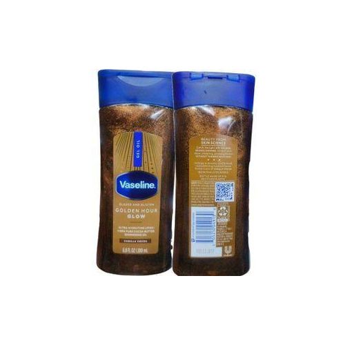 VASELINE GLAZED AND GLISTEN GOLDEN HOUR GLOW VANILA COCOA BUTTER SHIMMERING OIL