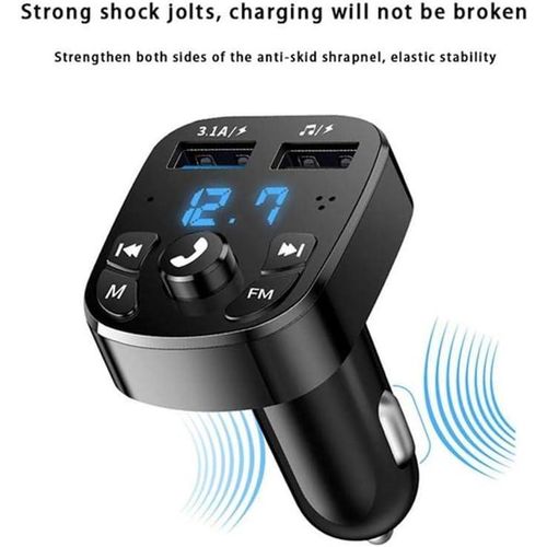 CLEARANCE OFFER Bluetooth FM Transmitter Wireless Handsfree Audio Receiver Dual USB Disk Playing for Car Radio Player Speaker