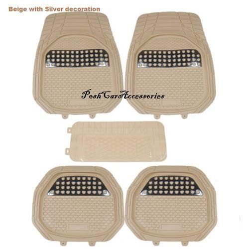 CLEARANCE OFFER 5pc Shinny Beige Car Floor Mat