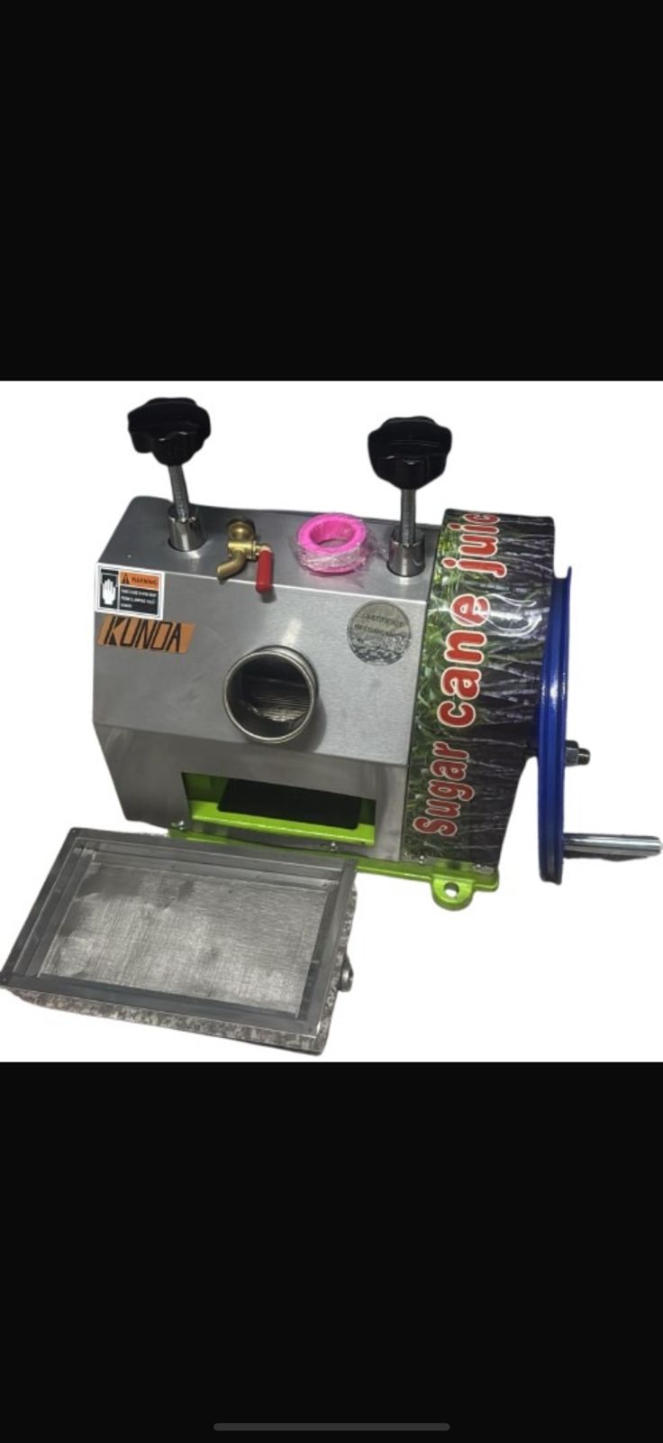 CLEARANCE OFFER Heavy-Duty Sugarcane Machine Head – Stainless Steel Juice Extractor Top