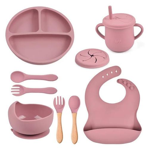 CLEARANCE OFFER 7PC Baby Weaning Silicone Feeding Set