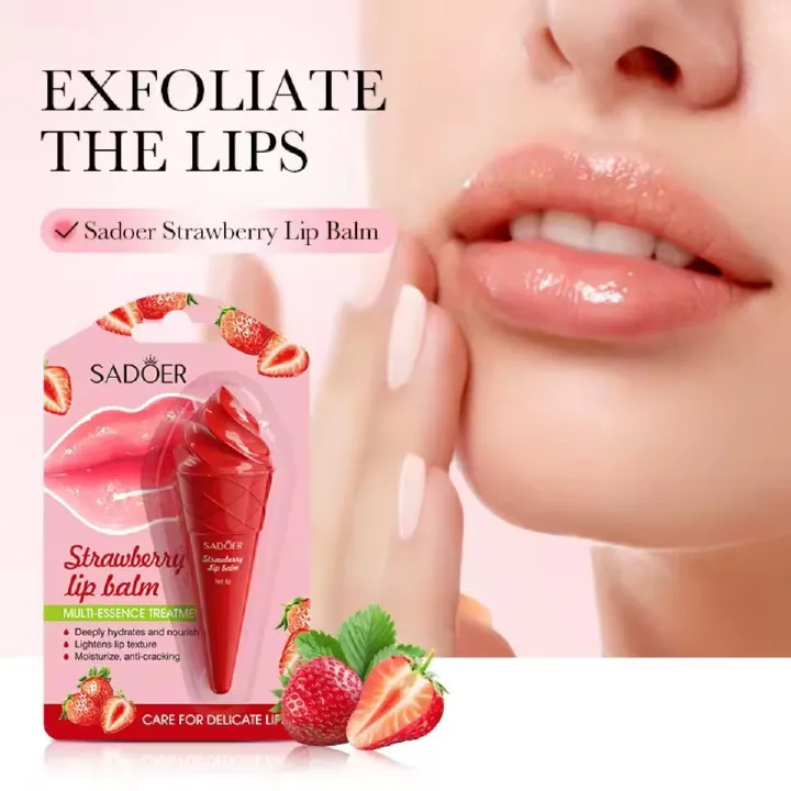 Strawberry Lip Balm Moisturizing Anti Chap Lipstick