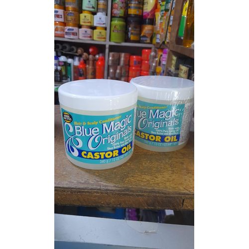 Blue Magic Original Castor Oil - 100% Natural Hair Conditioner - 0.34 lb