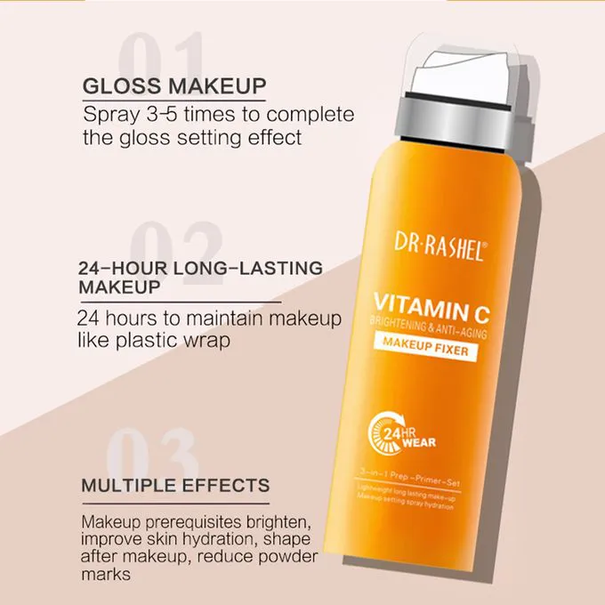 Dr. Rashel Vitamin C Brightening & Anti-Aging Makeup Fixer Fix Spray - 160ml