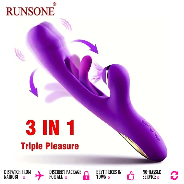 Flapping Vibrator Dildo G Spot Rabbit Clitoris Vibrator with 7 Sucking modes 7 Vibration 7 Flapping Modes for Clit Nipples Anal Multi Stimulation Rechargeable Adult Sex Toys for Women Couples - image 8