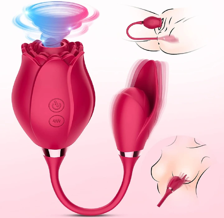 HOT SALE Rose Sex Toy For Ladies Sex Products For Women Sucking Vibration Female Licking Massage Masturbation sex toys adult gift#ye lian hua - image 12