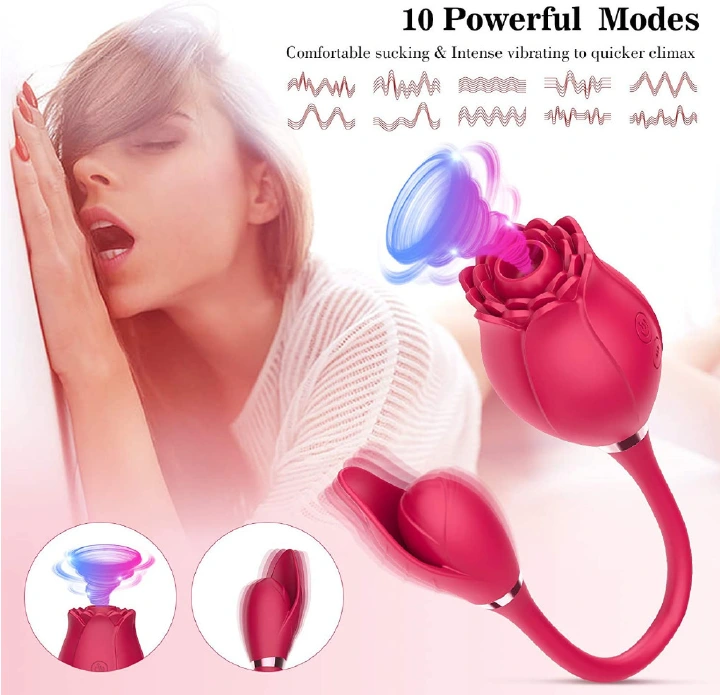 HOT SALE Rose Sex Toy For Ladies Sex Products For Women Sucking Vibration Female Licking Massage Masturbation sex toys adult gift#ye lian hua - image 14