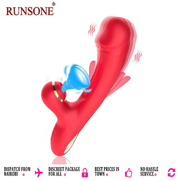 Flapping Vibrator Dildo G Spot Rabbit Clitoris Vibrator with 7 Sucking modes 7 Vibration 7 Flapping Modes for Clit Nipples Anal Multi Stimulation Rechargeable Adult Sex Toys for Women Couples - image 9