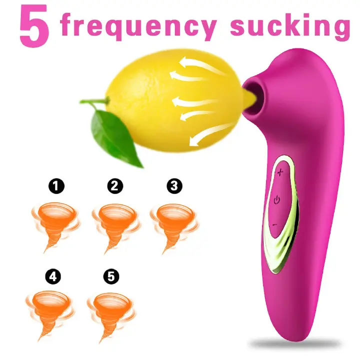 Women Handheld Sucking Vibrator Rose Sucker Mini Oral Stimulator Nipples Clit Stimulation Powerful Rechargeable 5 Sucking & Vibrating Modes Compact Adult Foreplay Sex Toy Gift For Girlfriend Wife - image 5