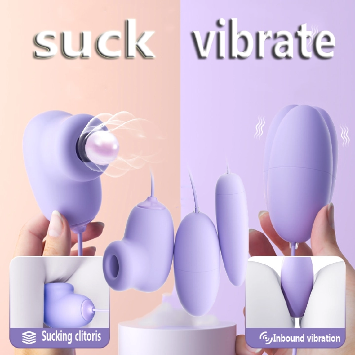 New arrivals Sex Products Massage Vibrator Sex Toys For Ladies 3 vibrating eggs + suck USB interface Console Toys Adult Toys & Games - image 8