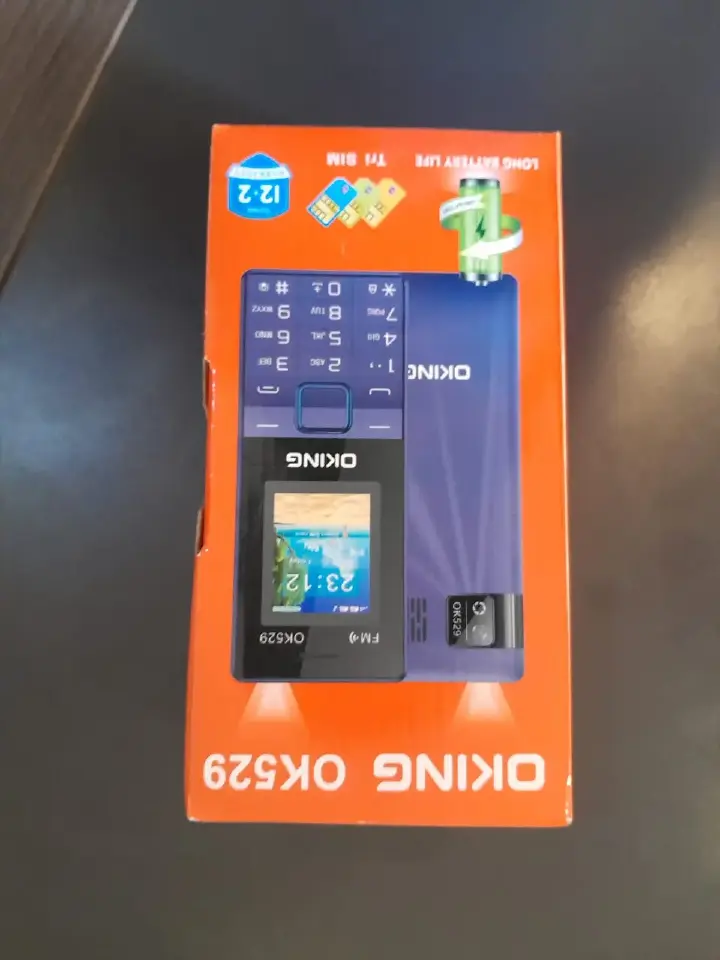 [OFFER] Oking OK529 TRIPLE SIM CARD PHONE 32.0 MB of RAM 1.77 inch display Includes wireless FM radio with external earphone support, flakabambe katululu 1000mAh feature button phone featured phones