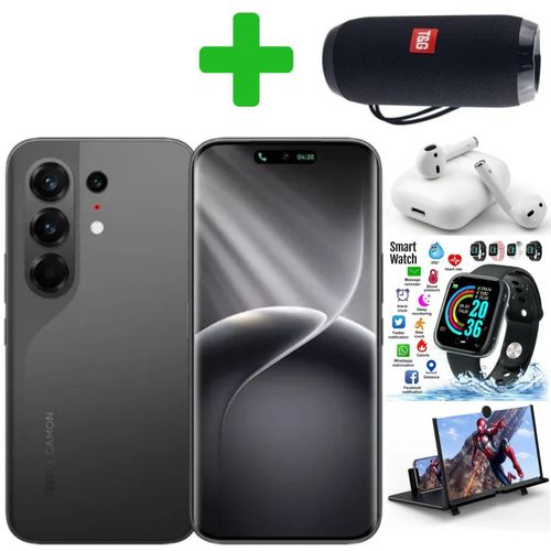 Tecno CAMON 50 Pro - 6.67" 256GB ROM + 8GB RAM, 50MP CAMERA (Dual SIM) 5200mAh Battery+(12 MONTHS WARRANTY)+Tg speaker+Smart watch+Earpods