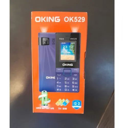 [OFFER] Oking OK529 TRIPLE SIM CARD PHONE 32.0 MB of RAM 1.77 inch display Includes wireless FM radio with external earphone support, flakabambe katululu 1000mAh feature button phone featured phones