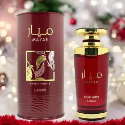 Lattafa Mayar Cherry Intense for Unisex Eau de Parfum Spray, 3.4 Ounce / 100 ml EDP long lasting fragrance for men and women
